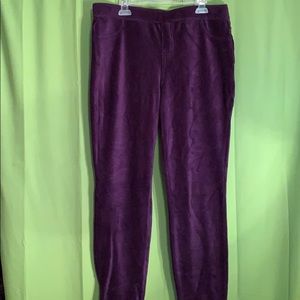 Purple Corduroy Leggings